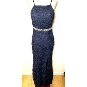 Long blue fancy dress size small